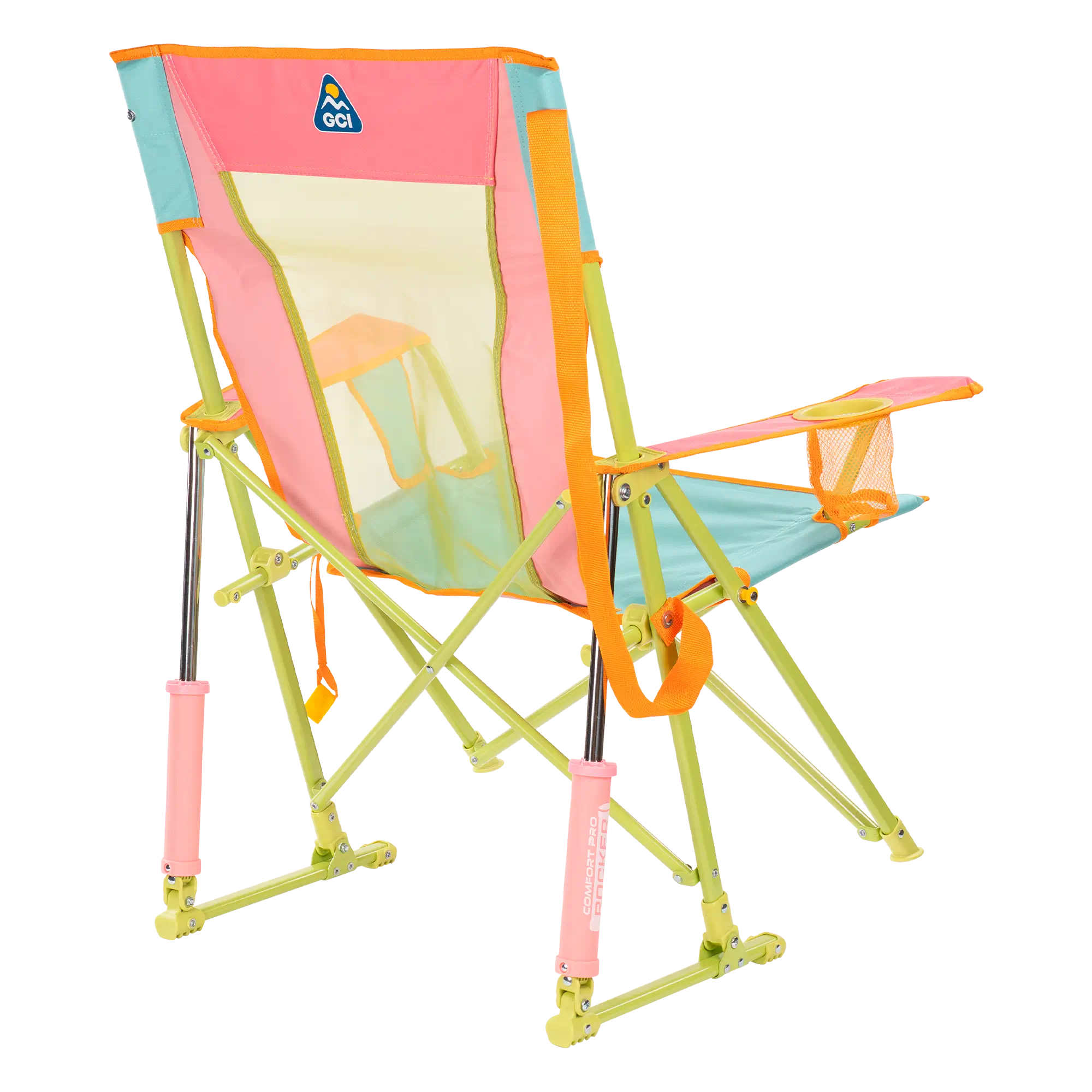 Smooth Motion Comfort Pro Rocker - Choice 375 - Heavy-Duty Kickback Rocker with Beverage Holder Detail