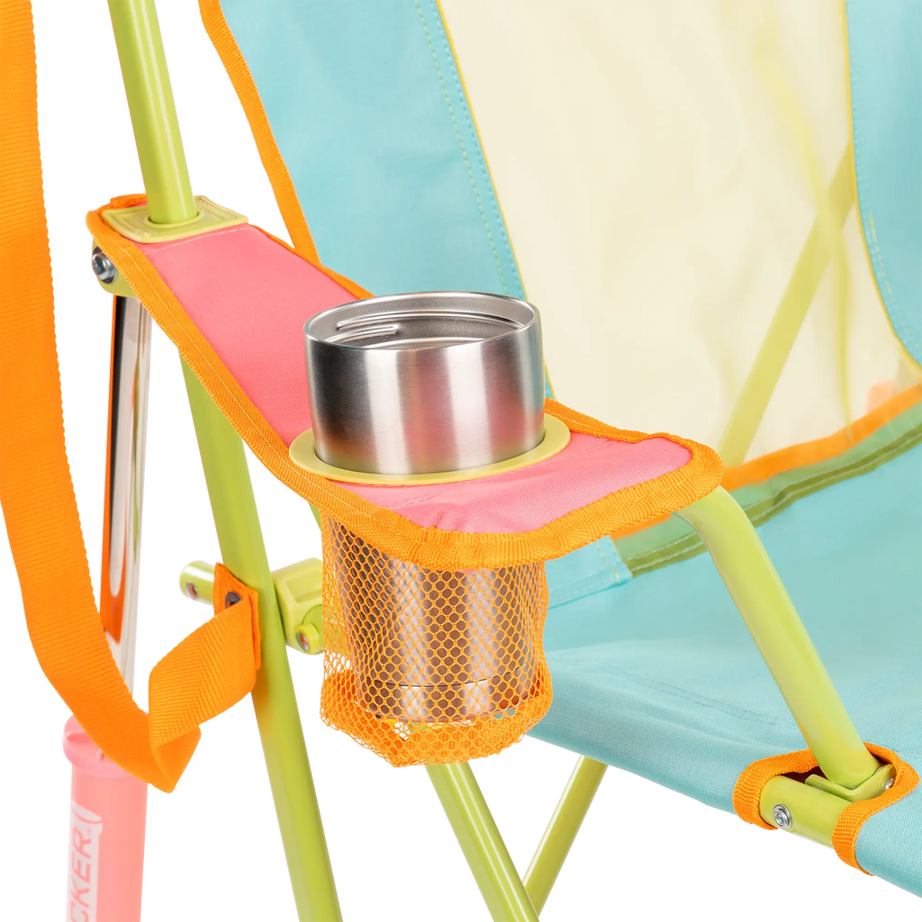 Smooth Motion Comfort Pro Rocker - Choice 375 - Heavy-Duty Kickback Rocker with Beverage Holder Detail