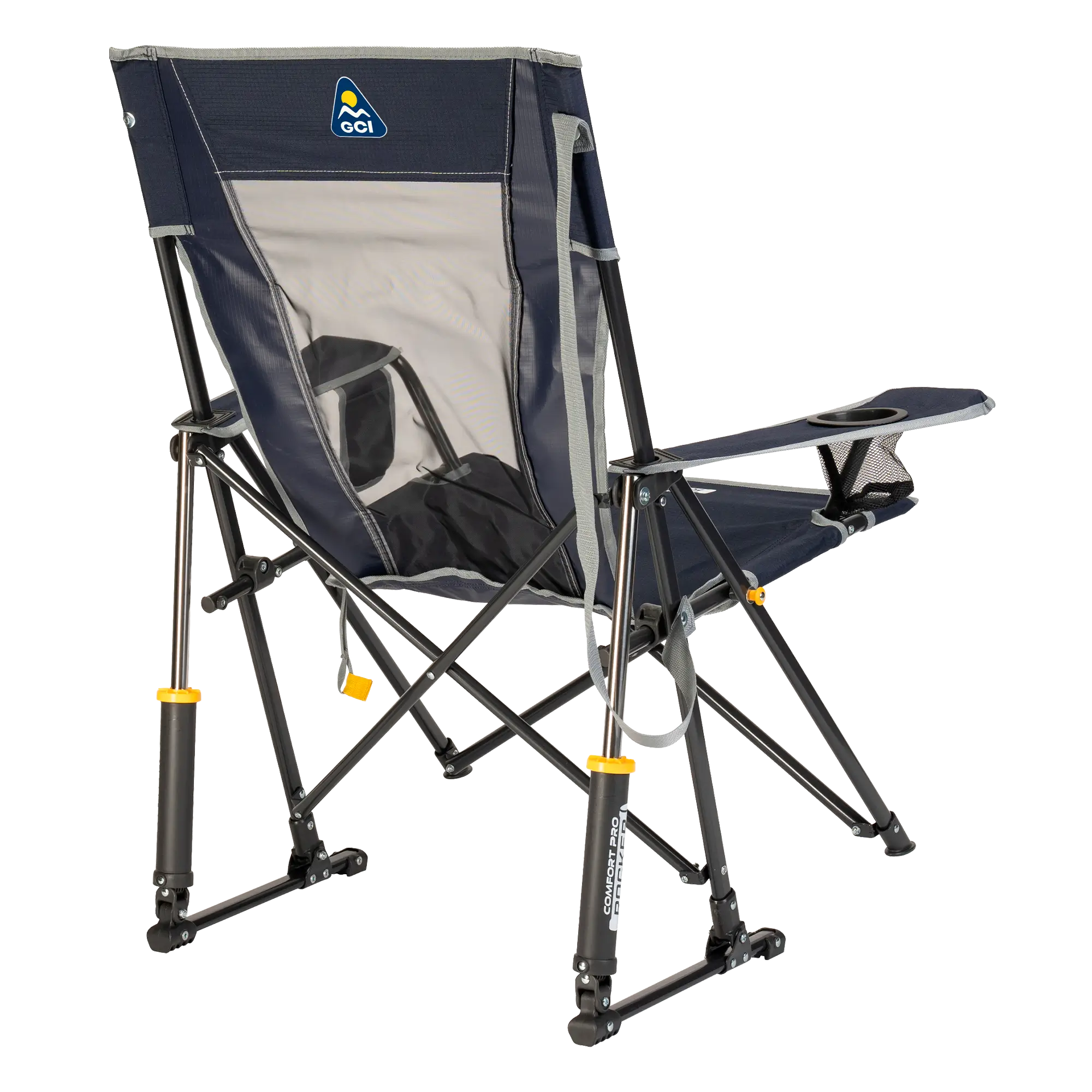 Smooth Motion Comfort Pro Rocker - Choice 375 - Heavy-Duty Kickback Rocker with Beverage Holder Detail