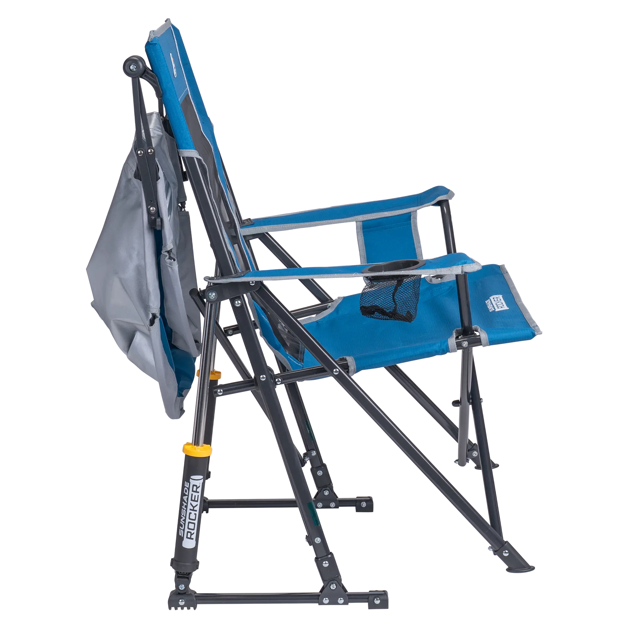 Patented Spring-Action SunShade Rocker - Choice 550 - Freestyle Rocker Portable Outdoor Folding Chair Detail