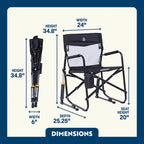 Patented Spring-Action Freestyle Rocker Elite - Choice 460 - Freestyle Rocker Portable Outdoor Folding Chair Detail