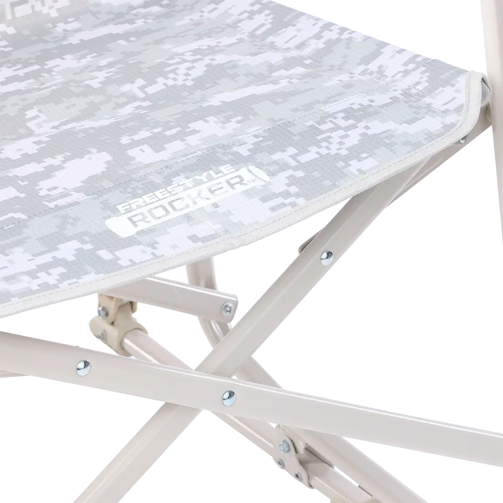 Patented Spring-Action Freestyle Rocker Elite - Choice 460 - Freestyle Rocker Portable Outdoor Folding Chair Detail