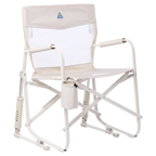 Patented Spring-Action Freestyle Rocker Elite - Choice 460 - Freestyle Rocker Portable Outdoor Folding Chair - Soft Neutral