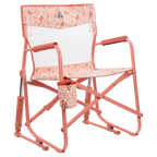Patented Spring-Action Freestyle Rocker Elite - Choice 460 - Freestyle Rocker Portable Outdoor Folding Chair - Pink Sundress