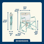 Patented Spring-Action Freestyle Rocker Elite - Choice 460 - Freestyle Rocker Portable Outdoor Folding Chair Detail