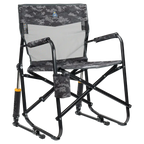 Patented Spring-Action Freestyle Rocker Elite - Choice 460 - Freestyle Rocker Portable Outdoor Folding Chair - Cool Gray Camo