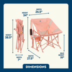 Smooth Motion Pod Rocker Elite - Choice 832 - Freestyle Rocker Portable Outdoor Folding Chair Detail