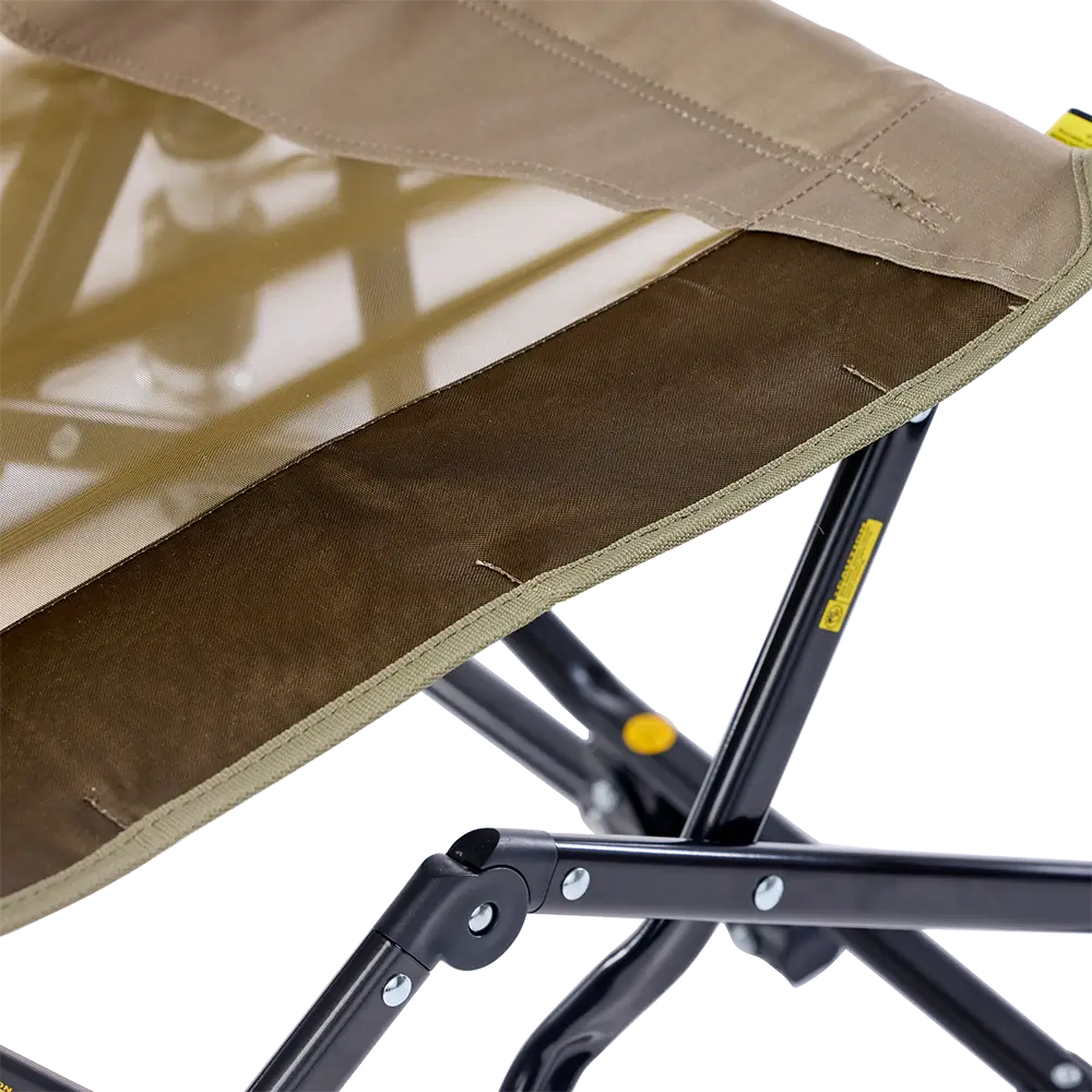 Patented Spring-Action Adjustable Rocker - Choice 573 - Patented Spring-Action Rocking Chair for Camping Detail