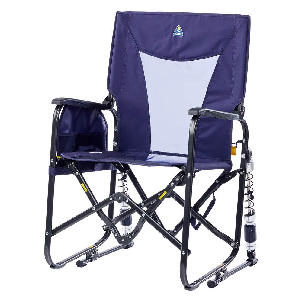 Patented Spring-Action Adjustable Rocker - Choice 573 - Patented Spring-Action Rocking Chair for Camping Detail