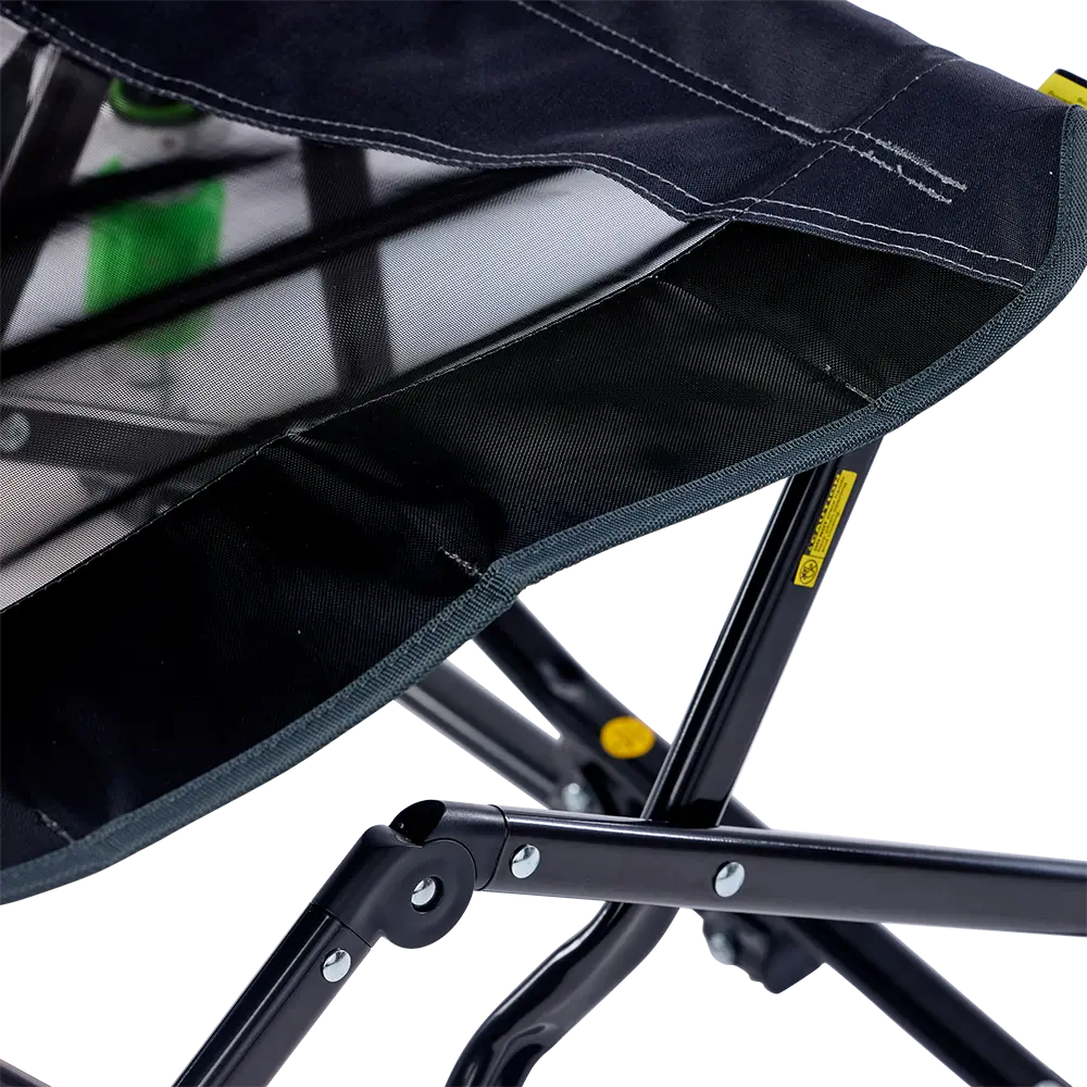 Patented Spring-Action Adjustable Rocker - Choice 573 - Patented Spring-Action Rocking Chair for Camping Detail