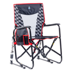 Patented Spring-Action Adjustable Rocker - Choice 573 - Patented Spring-Action Rocking Chair for Camping - Charcoal Racing