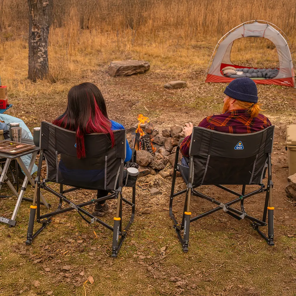 Patented Spring-Action Freestyle Rocker XL - Choice 552 - Freestyle Rocker Portable Outdoor Folding Chair Detail