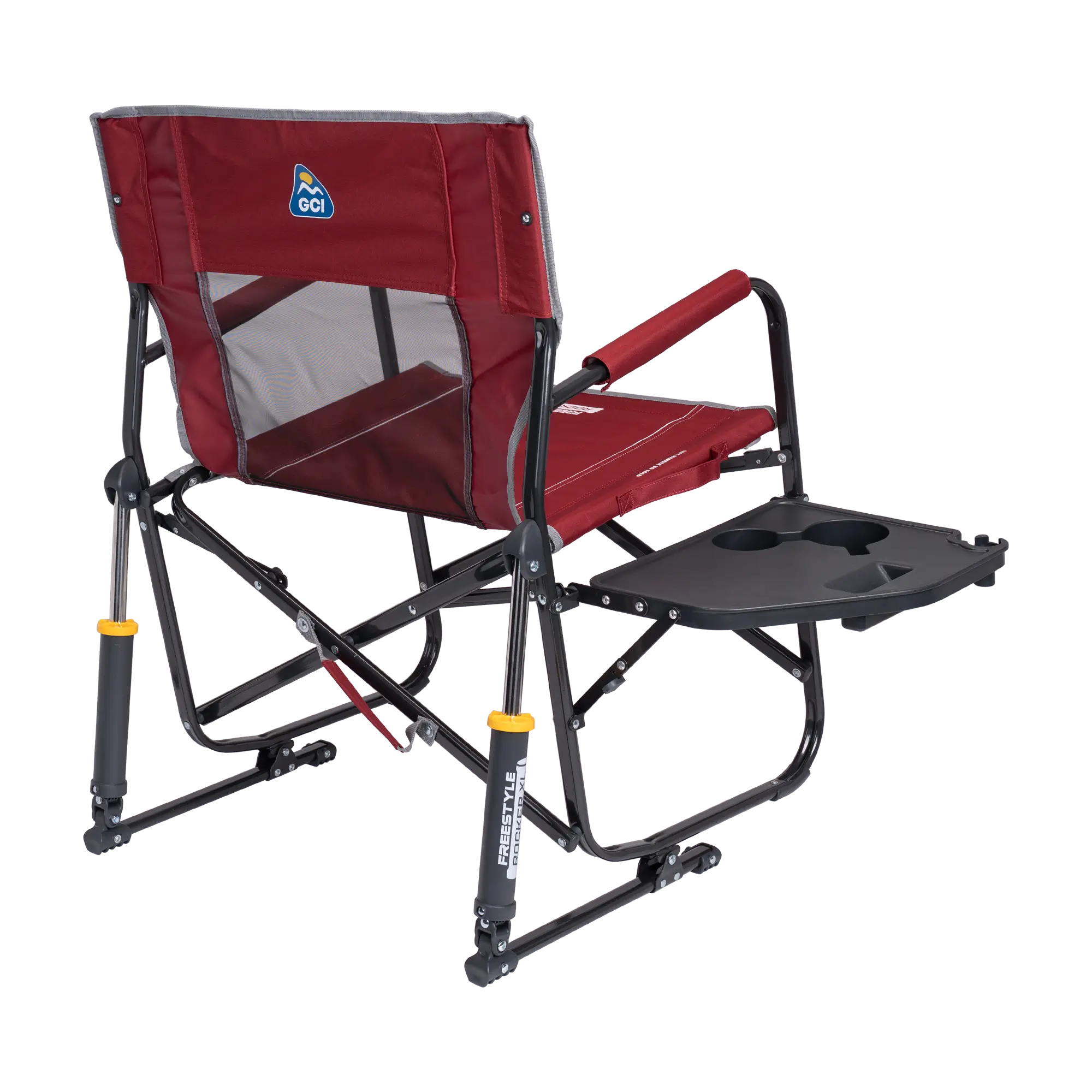Smooth Motion Freestyle Rocker XL with Side Table - Choice 836 - Freestyle Rocker Portable Outdoor Folding Chair Detail