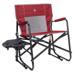 Smooth Motion Freestyle Rocker XL with Side Table - Choice 836 - Freestyle Rocker Portable Outdoor Folding Chair - Cinnamon