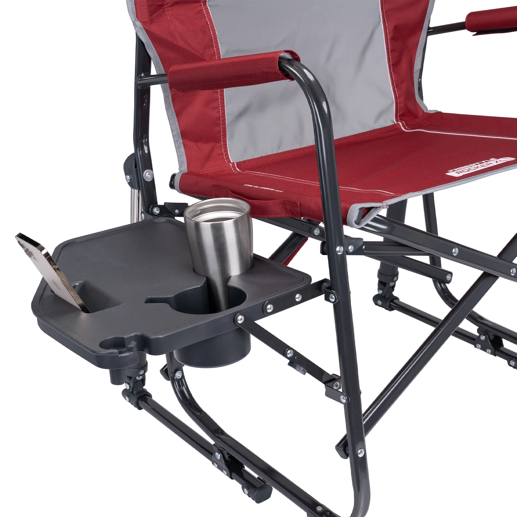 Smooth Motion Freestyle Rocker XL with Side Table - Choice 836 - Freestyle Rocker Portable Outdoor Folding Chair Detail
