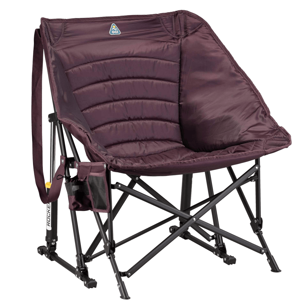 Smooth Motion Puff Rocker - Choice 731 - Freestyle Rocker Portable Outdoor Folding Chair - Amethyst