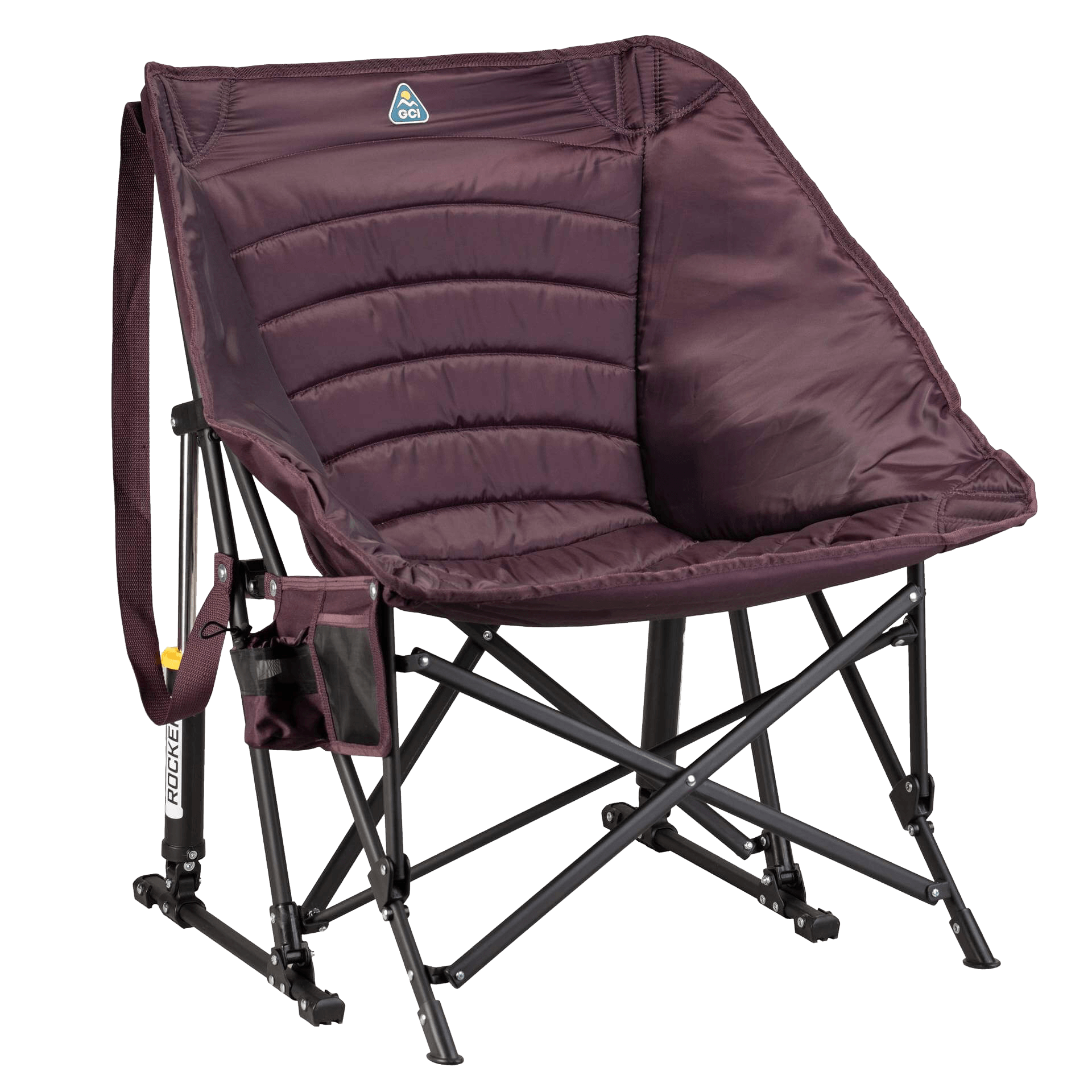 Smooth Motion Puff Rocker - Choice 731 - Freestyle Rocker Portable Outdoor Folding Chair - Amethyst
