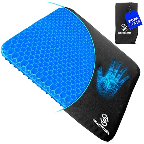 luxury SelectSoma Double-Thick Gel Seat Cushion for Long Sitting for Daily Use