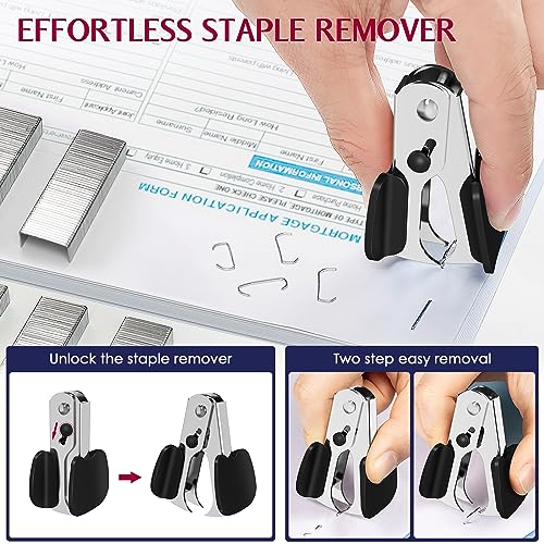 upgraded Metal Stapler Heavy Duty 50 Sheet Capacity with 1750 Staples for Daily Use