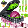Smart Home Yusshn Vegetable Chopper,12-in-1 Multifunctional Food Chopper,Professional Onion Chopper with 7 Set