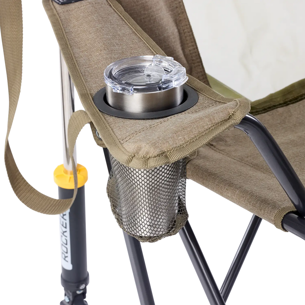 Heavy-Duty Freestyle Comfort Pro Rocker XL - Choice 107 - Heavy-Duty Kickback Rocker with Beverage Holder Detail