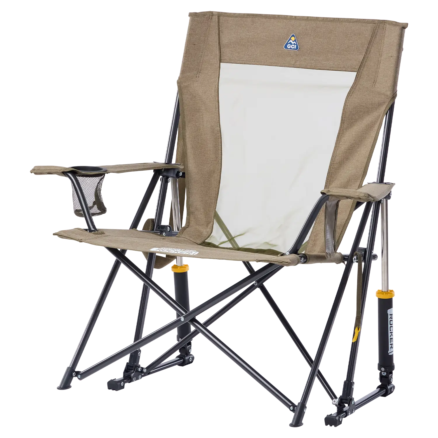 Heavy-Duty Freestyle Comfort Pro Rocker XL - Choice 107 - Heavy-Duty Kickback Rocker with Beverage Holder Detail