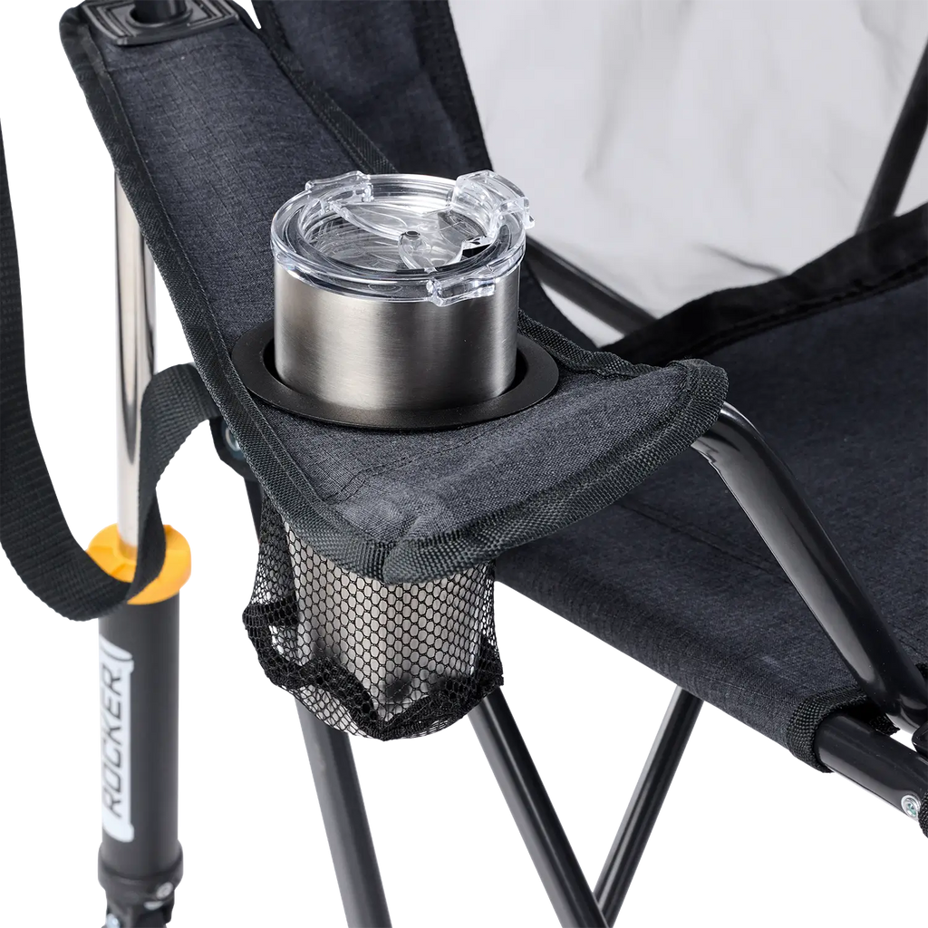 Heavy-Duty Freestyle Comfort Pro Rocker XL - Choice 107 - Heavy-Duty Kickback Rocker with Beverage Holder Detail