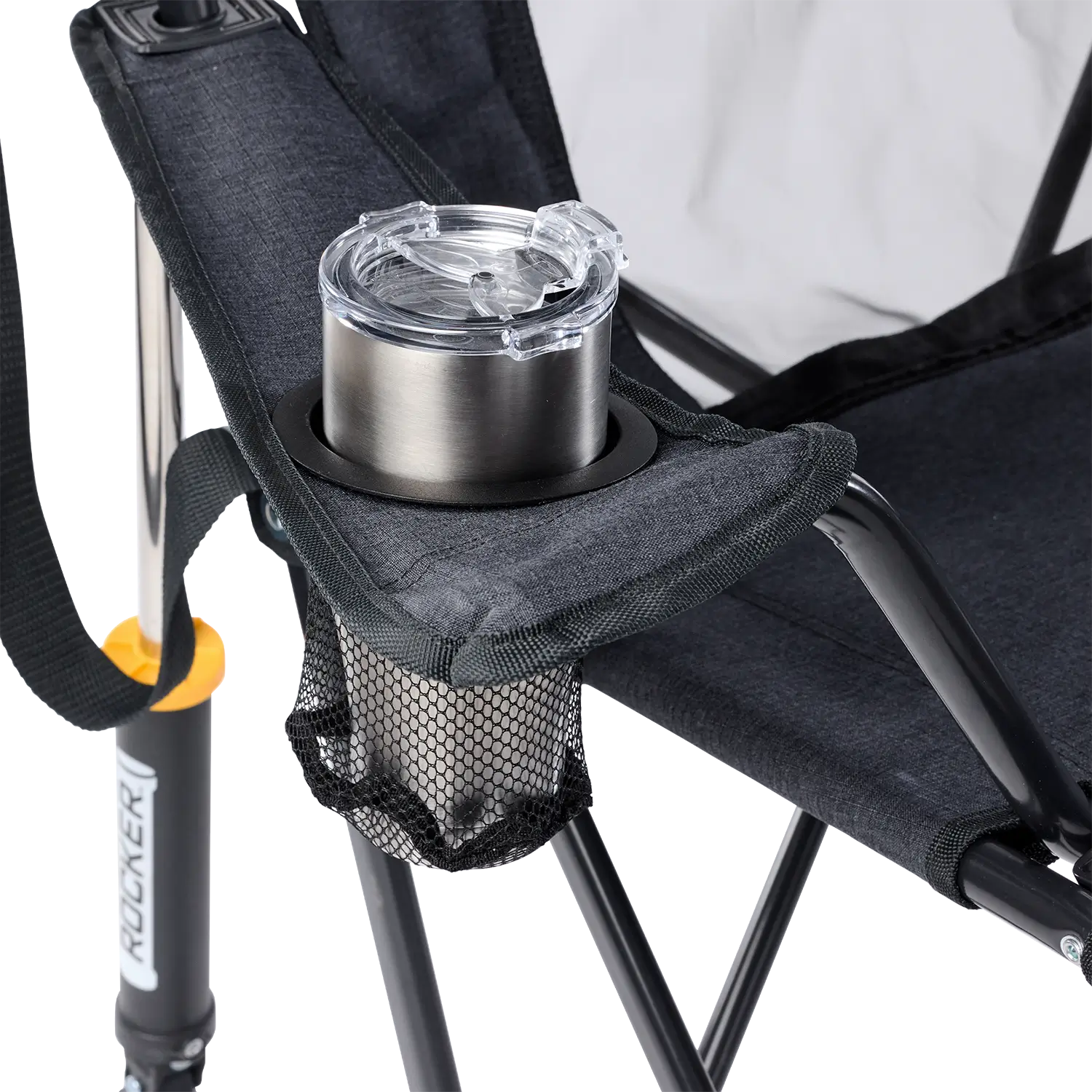 Heavy-Duty Freestyle Comfort Pro Rocker XL - Choice 107 - Heavy-Duty Kickback Rocker with Beverage Holder Detail