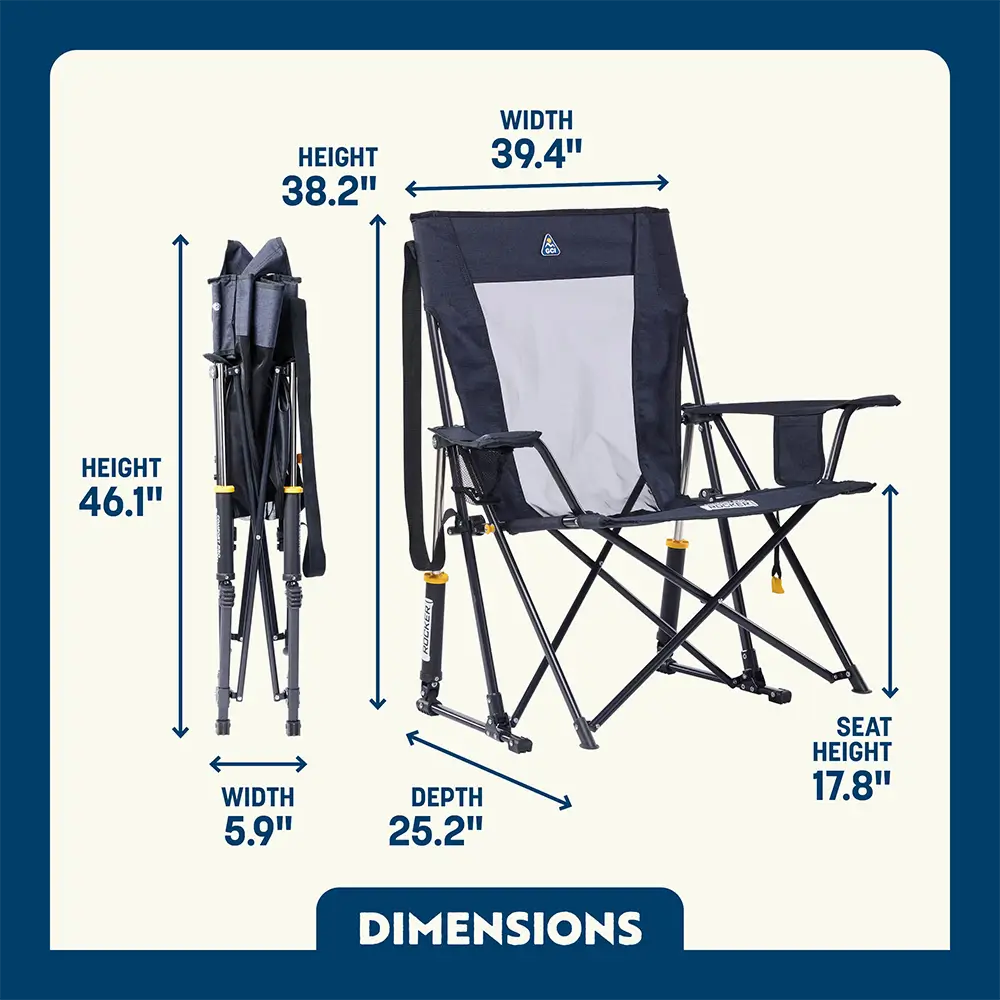 Heavy-Duty Freestyle Comfort Pro Rocker XL - Choice 107 - Heavy-Duty Kickback Rocker with Beverage Holder Detail