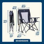Heavy-Duty Freestyle Comfort Pro Rocker XL - Choice 107 - Heavy-Duty Kickback Rocker with Beverage Holder Detail