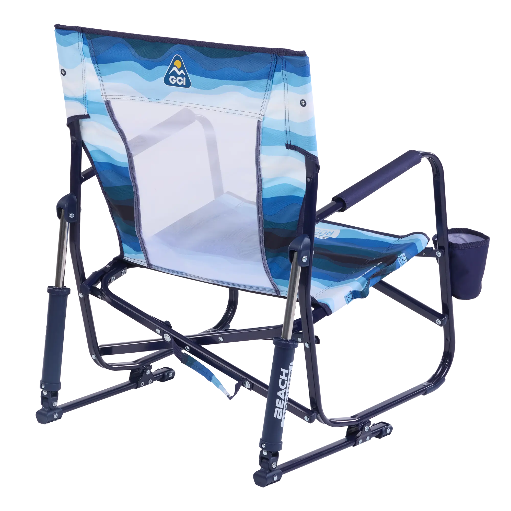Luxury Camp Beach Rocker - Choice 712 - Freestyle Rocker Portable Outdoor Folding Chair Detail