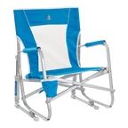 Luxury Camp Beach Rocker - Choice 712 - Freestyle Rocker Portable Outdoor Folding Chair - Saybrook Blue