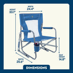 Smooth Motion Beach Rocker Bundle - Choice 773 - Patented Spring-Action Rocking Chair for Camping Detail