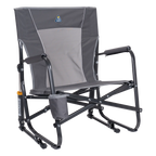 Premium All-Weather FirePit Rocker - Choice 737 - RoadTrip Rocker Smooth Motion Camp Chair - Pewter