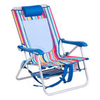 Rust-Resistant Aluminum Big Surf with Slide Table - Choice 334 - Low-Profile Reclining Beach Chair with Backpack Straps Detail