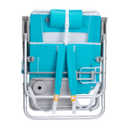 Rust-Resistant Aluminum Big Surf with Slide Table - Choice 334 - Low-Profile Reclining Beach Chair with Backpack Straps Detail