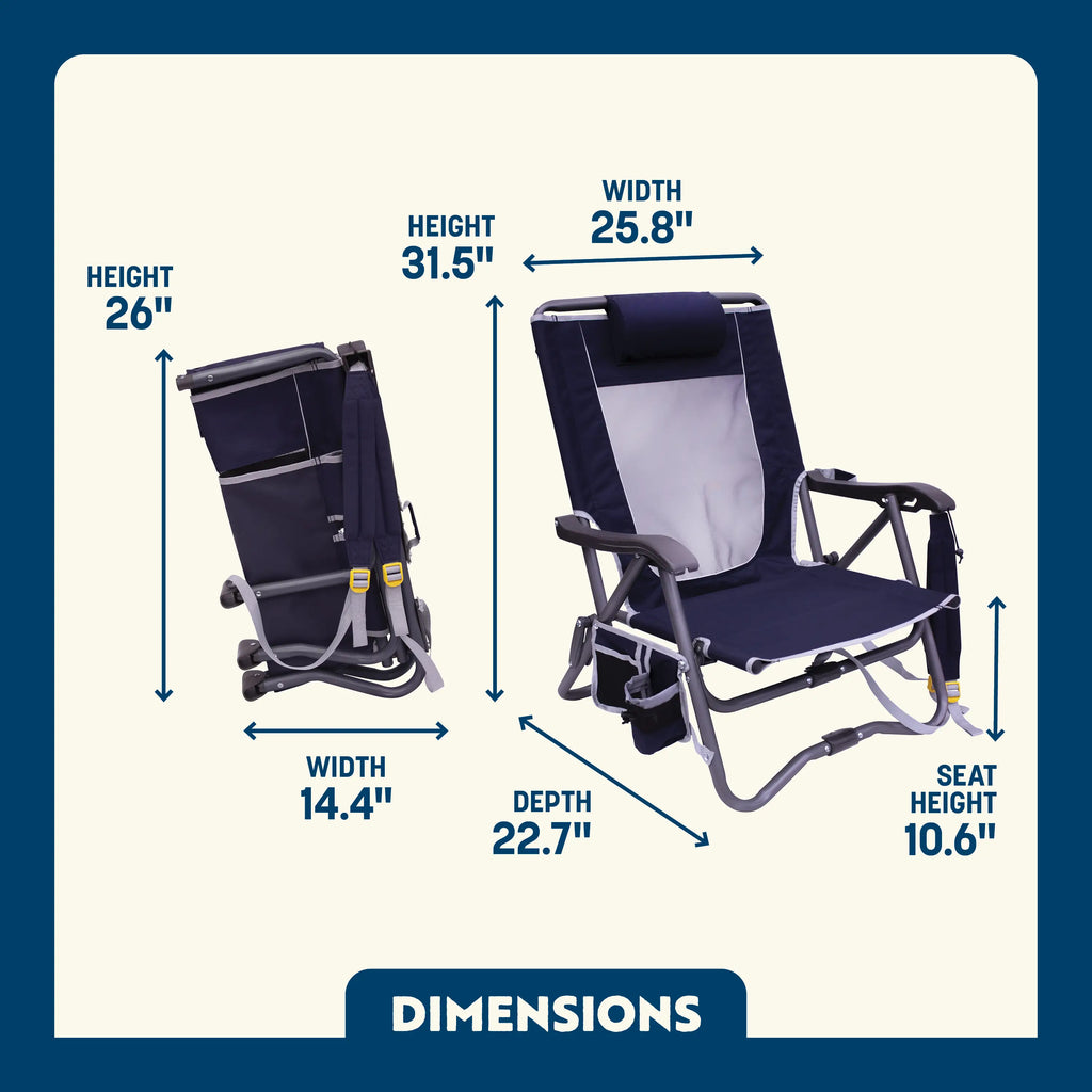 Telescoping Frame Bi-Fold Slim Event Chair - Choice 334 - Space-Saving Micro-Folding Chair for Backpacking Detail