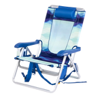 Low-Profile Backpack Beach Chair - Choice 709 - Multi-Position Outdoor Beach Chair with Pillow Detail