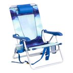 Low-Profile Backpack Beach Chair - Choice 709 - Multi-Position Outdoor Beach Chair with Pillow - Wave
