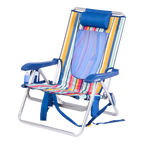 Low-Profile Backpack Beach Chair - Choice 709 - Multi-Position Outdoor Beach Chair with Pillow Detail
