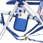Low-Profile Backpack Beach Chair - Choice 709 - Multi-Position Outdoor Beach Chair with Pillow Detail