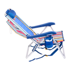Low-Profile Backpack Beach Chair - Choice 709 - Multi-Position Outdoor Beach Chair with Pillow Detail