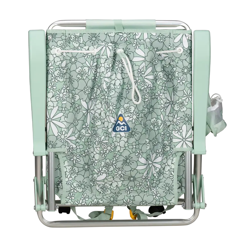 Low-Profile Backpack Beach Chair - Choice 709 - Multi-Position Outdoor Beach Chair with Pillow Detail
