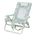 Low-Profile Backpack Beach Chair - Choice 709 - Multi-Position Outdoor Beach Chair with Pillow Detail