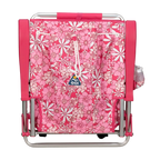 Low-Profile Backpack Beach Chair - Choice 709 - Multi-Position Outdoor Beach Chair with Pillow Detail