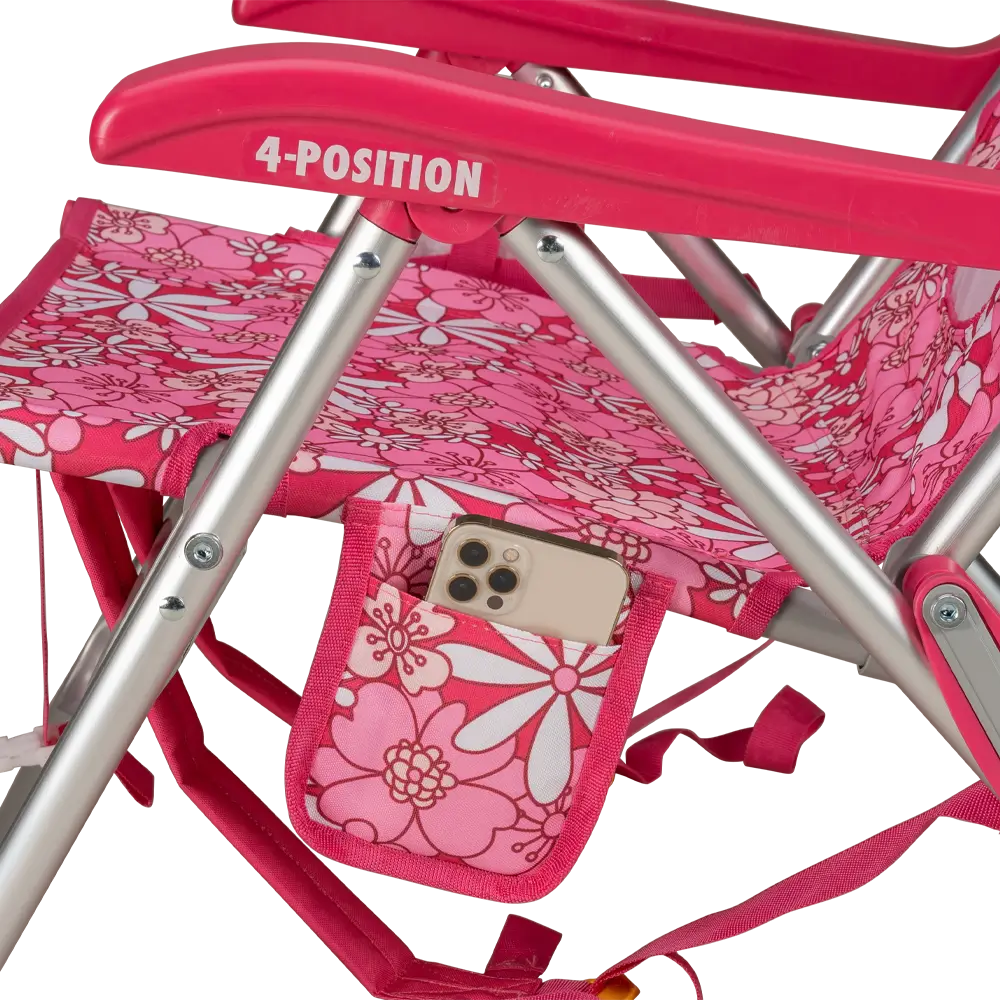 Low-Profile Backpack Beach Chair - Choice 709 - Multi-Position Outdoor Beach Chair with Pillow Detail