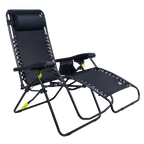 Low-Profile Freeform Zero Gravity Lounger Bundle - Choice 507 - Rust-Resistant Aluminum Sand-Friendly Lounge Chair Detail
