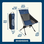 Patented Spring-Action ComPack Rocker - Choice 980 - Heavy-Duty Kickback Rocker with Beverage Holder Detail