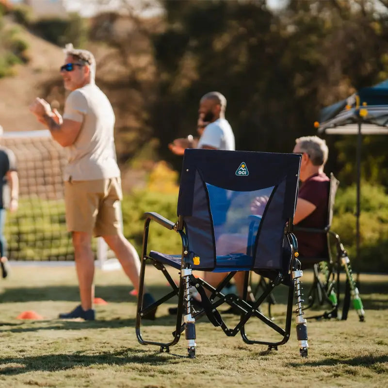 Patented Spring-Action Adjustable Rocker - Choice 573 - Patented Spring-Action Rocking Chair for Camping Detail