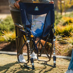 Patented Spring-Action Adjustable Rocker - Choice 573 - Patented Spring-Action Rocking Chair for Camping Detail